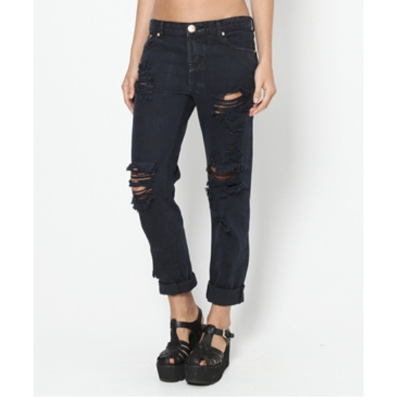 One Teaspoon Awesome Baggie Blue Jeans Size 27 - Picture 1 of 12